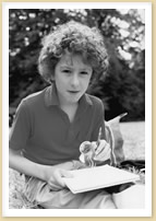 Jonathan Stroud mit zehn Jahren 